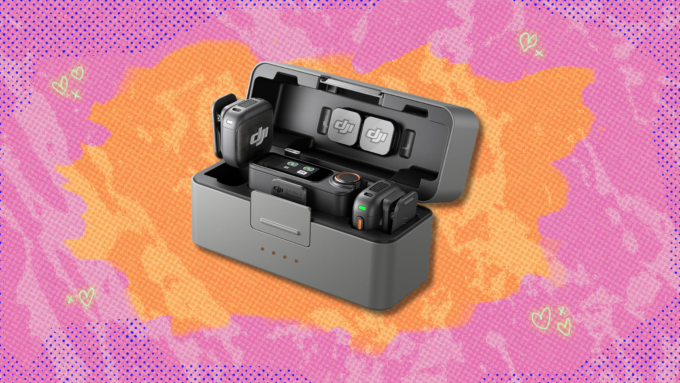 "Wireless Microphone with DJI Logo"