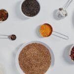 Alt text: "Fiber-rich foods like fruits, vegetables, and whole grains"