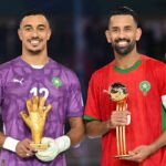 Les joueurs marocains célébrant leur victoire en Coupe arabe 2025.