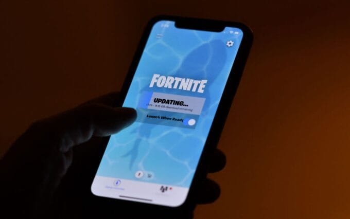 Fortnite logo on Google Play Store