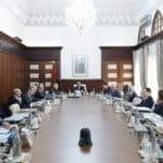 Les représentants du gouvernement lors de la séance du Conseil de gouvernement.