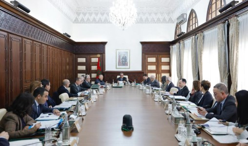 Les représentants du gouvernement lors de la séance du Conseil de gouvernement.