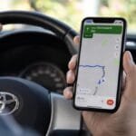 Alt text for the image: "Google Maps parking feature"