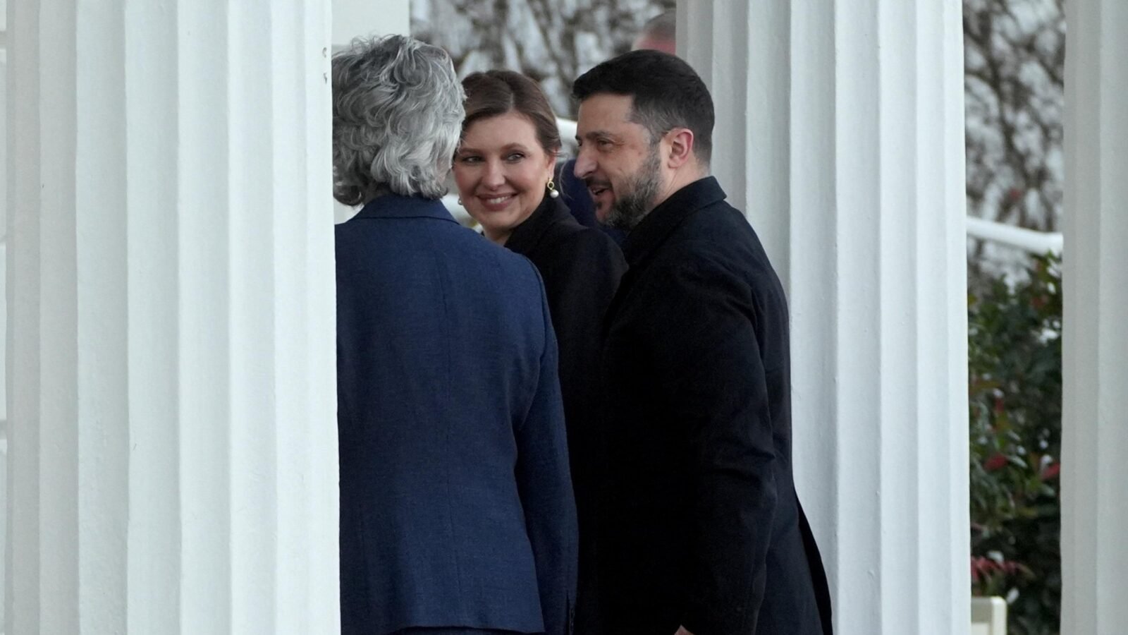 Le président ukrainien Volodymyr Zelensky et sa femme Olena à Dublin le mardi 2 décembre 2025.
