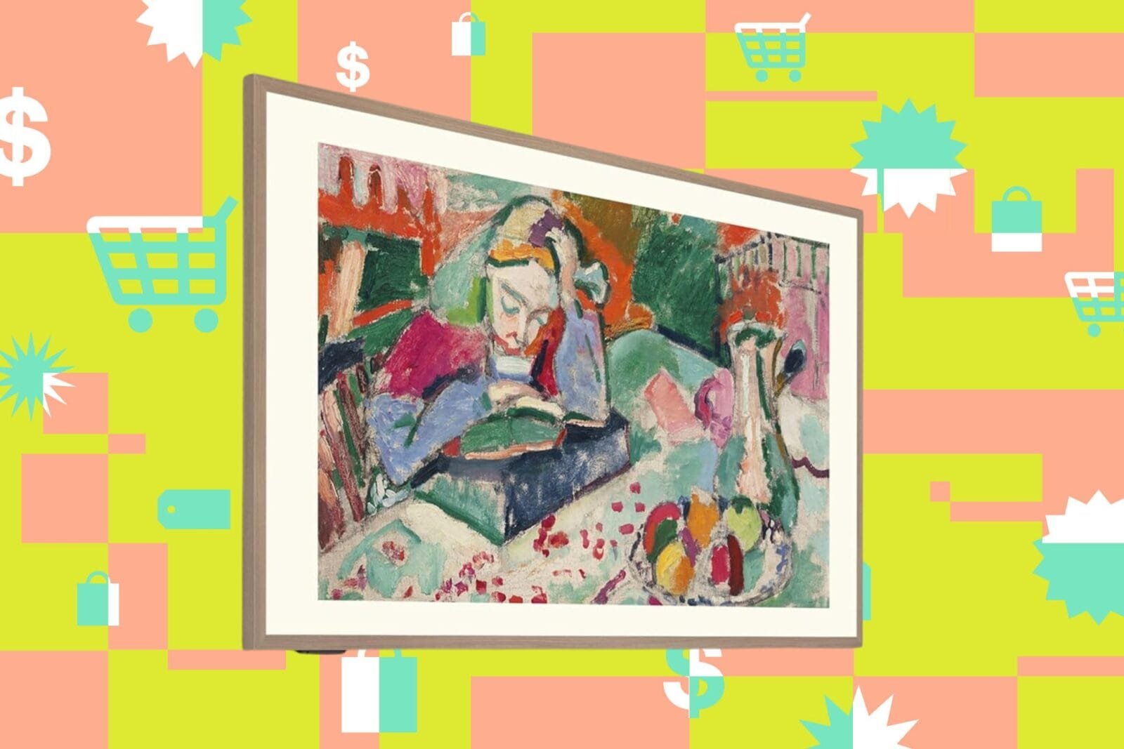 Hisense's S7N CanvasTV, a sleek and affordable TV that doubles as wall art.