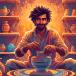 The Power of Imperfect Work in an AI-Driven, Perfection-Obsessed World 6 A person working on a project with a few imperfections, surrounded by tools and materials.