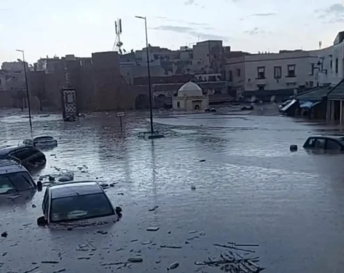 photo des dégâts causés par les intempéries à Safi