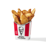 KFC's Potato Wedges - A plate of crispy, seasoned potato wedges.