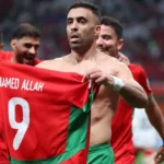Les joueurs de la sélection marocaine de football célèbrent leur victoire en Coupe arabe (Qatar-2025).