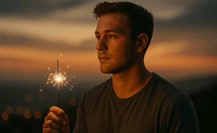 10 Research-Backed Steps to Create Real Change This New Year 3 A person meditating in a peaceful environment, with a vision board in the background.