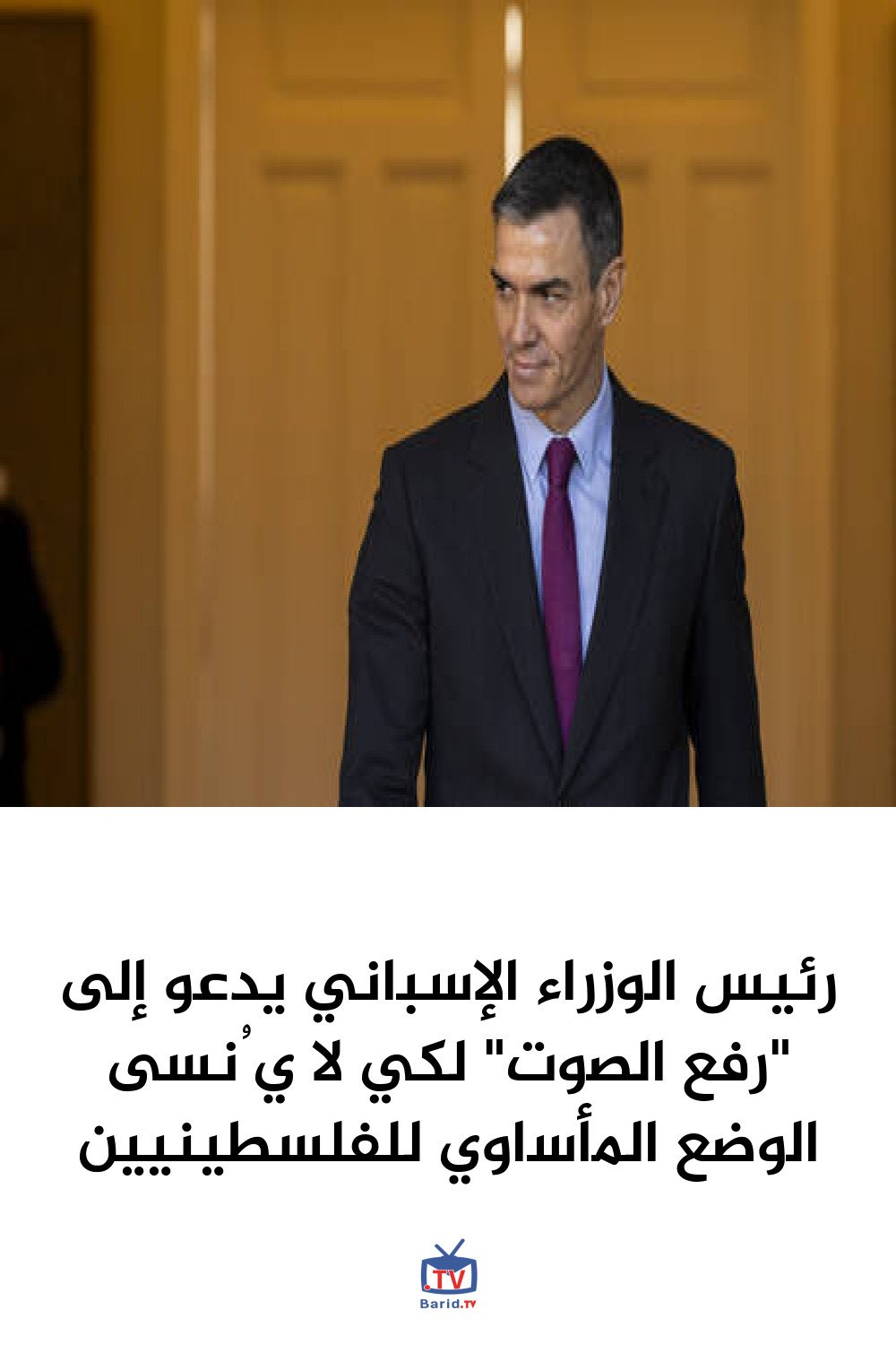 رئيس الوزراء الإسباني يدعو إلى "رفع الصوت" لكي لا يُنسى الوضع المأساوي للفلسطينيين 4 Pinterest Hidden