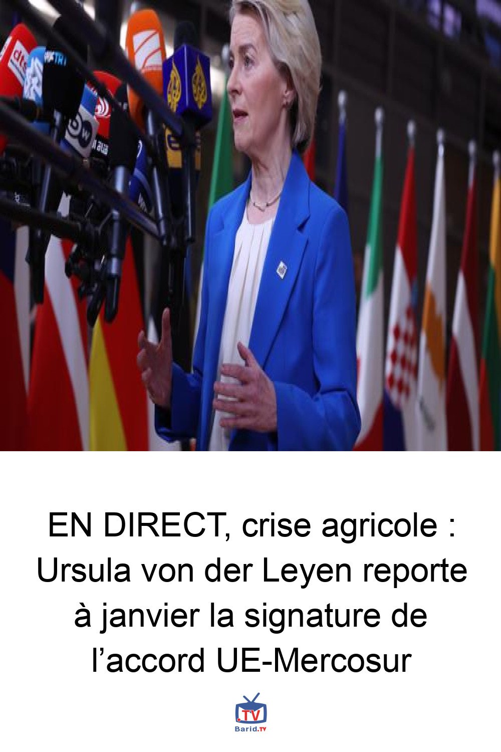 EN DIRECT, crise agricole : Ursula von der Leyen reporte à janvier la signature de l’accord UE-Mercosur 4 Pinterest Hidden