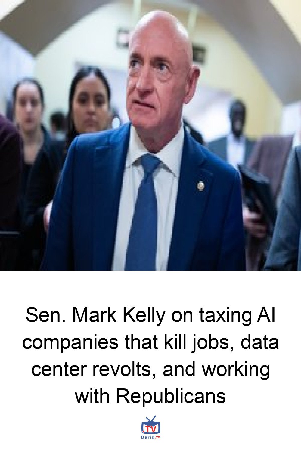 Sen. Mark Kelly on taxing AI companies that kill jobs, data center revolts, and working with Republicans 4 Pinterest Hidden