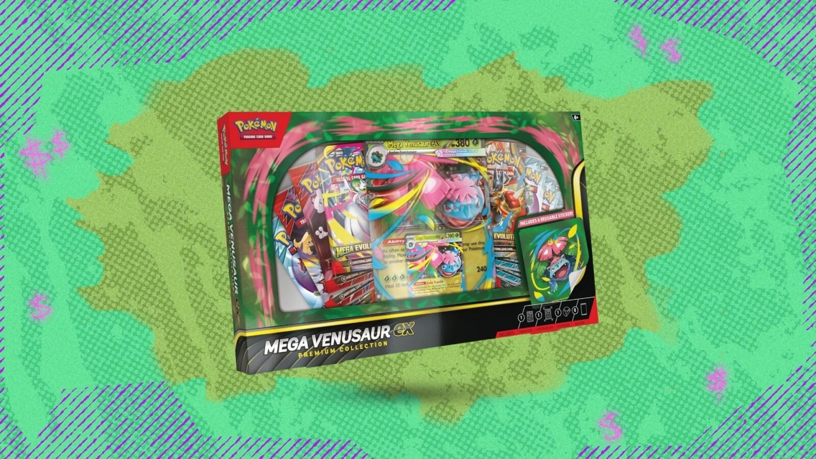 Pokémon TCG Mega Venusaur ex Premium Collection Box - Alt text