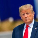 Le président Donald Trump en allocution télévisée.