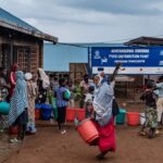 Réfugiés congolais dans un camp de transit au Rwanda.