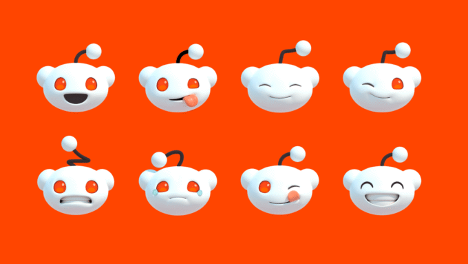 Reddit logo with a question mark over it.
