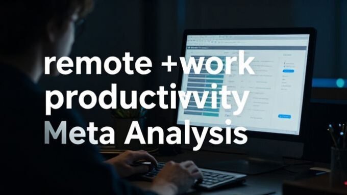 remote work productivity meta analysis
