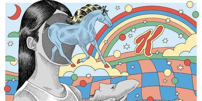 Jeunes gens consommant de la kétamine dans un lieu festif.