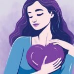 A person writing in a journal, surrounded by warm, reflective light, symbolizing self-reflection and personal growth.