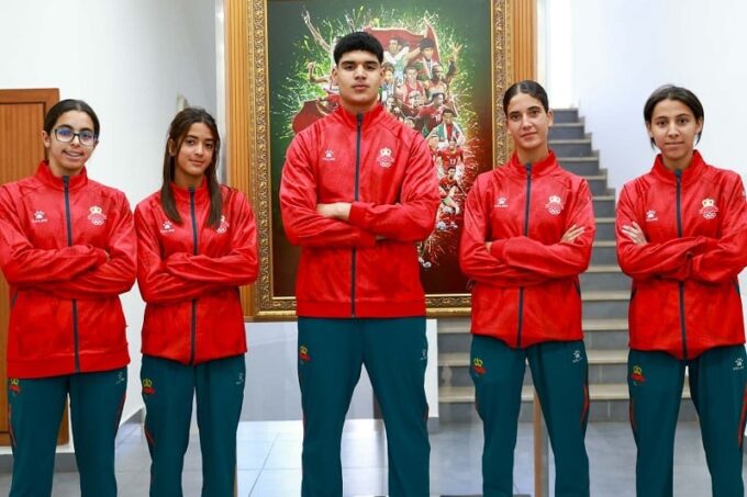 وصف الصورة بالإنجليزية: "تألق مغربي في الألعاب الإفريقية للشباب 2025"