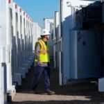 Solar panels and wind turbines