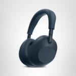 Sony WH-1000XM6 headphones with a person wearing them