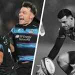 Les joueurs du Stade Toulousain en action face à Glasgow.