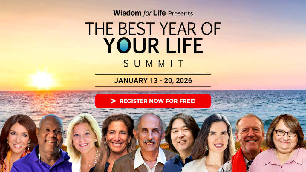 A person meditating in a peaceful environment