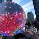 The Waterford crystal ball descending in Times Square on New Year's Eve, ushering in 2026.