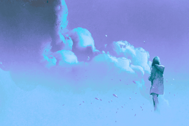 A photo of a person writing in a journal, surrounded by candles and a peaceful atmosphere.