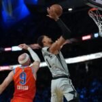 Victor Wembanyama en action avec les Spurs.