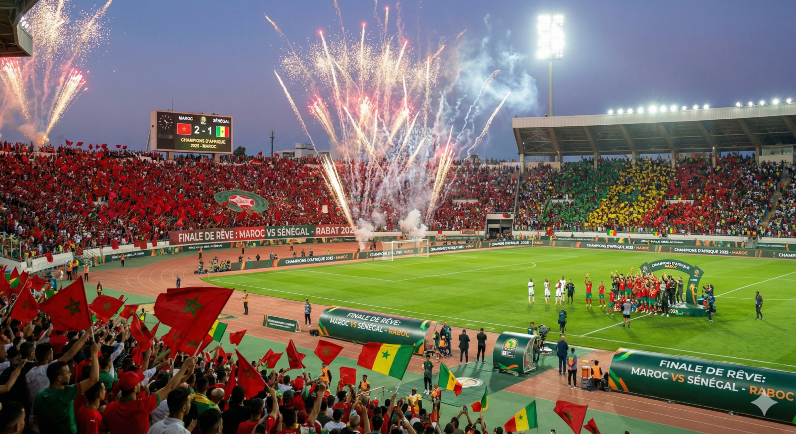 Maroc – Sénégal : une finale de rêve au cœur de Rabat pour la CAN 2025 1 Gemini Generated Image 5aqvtg5aqvtg5aqv