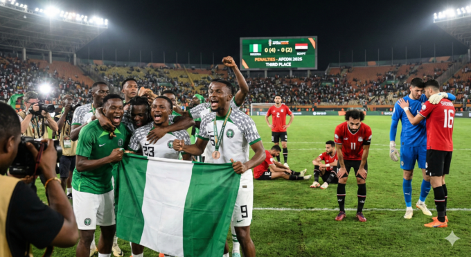 نتيجة مباراة مصر ونيجيريا اليوم: النسور تخطف برونزية أمم أفريقيا 2025 من الفراعنة بركلات الترجيح
