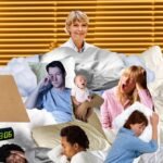 An adult looking tired but hopeful, perhaps with a phone nearby, symbolizing the struggle with doomscrolling and the path to better sleep.