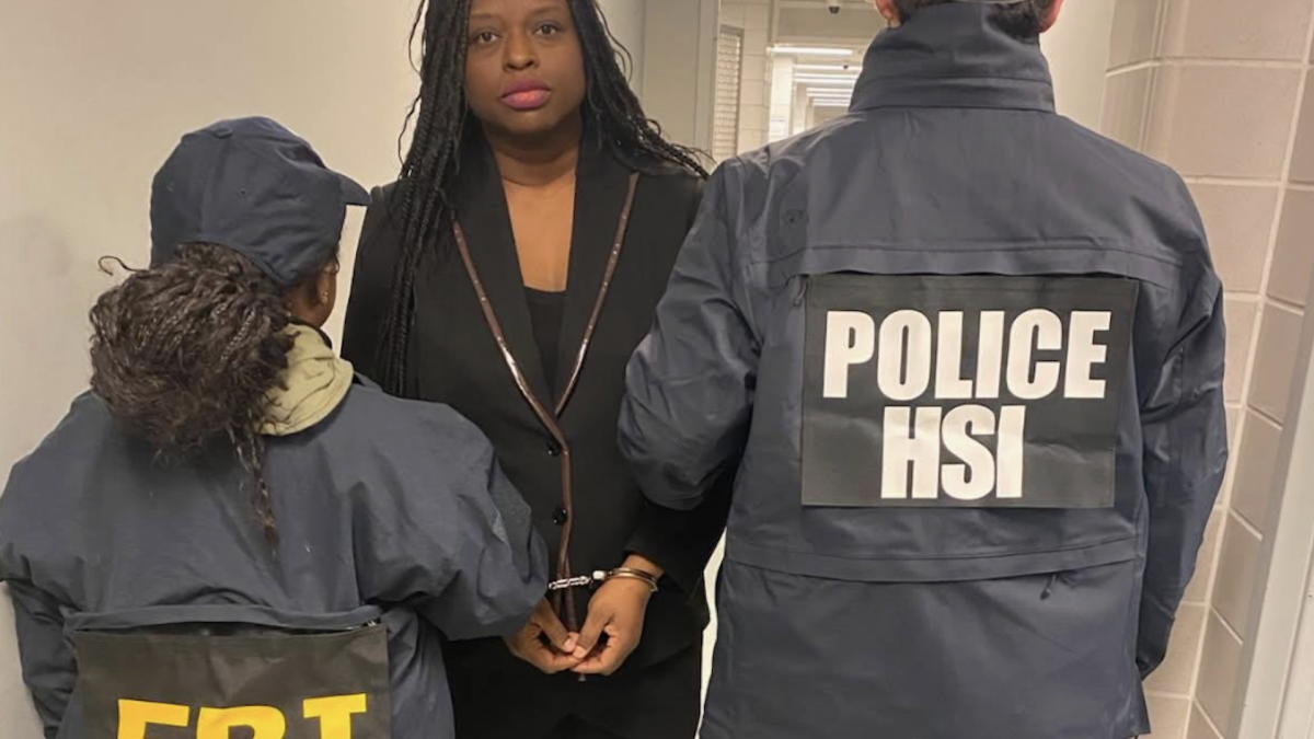 Digital Deception: White House Under Fire for AI-Altered Protest Image 3 Digitally altered image of activist Nekima Levy Armstrong with AI-generated tears during her arrest.