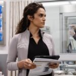 Dr. Baran Al-Hashimi (Sepideh Moafi) from 'The Pitt' Season 2, representing the push for AI integration in healthcare.