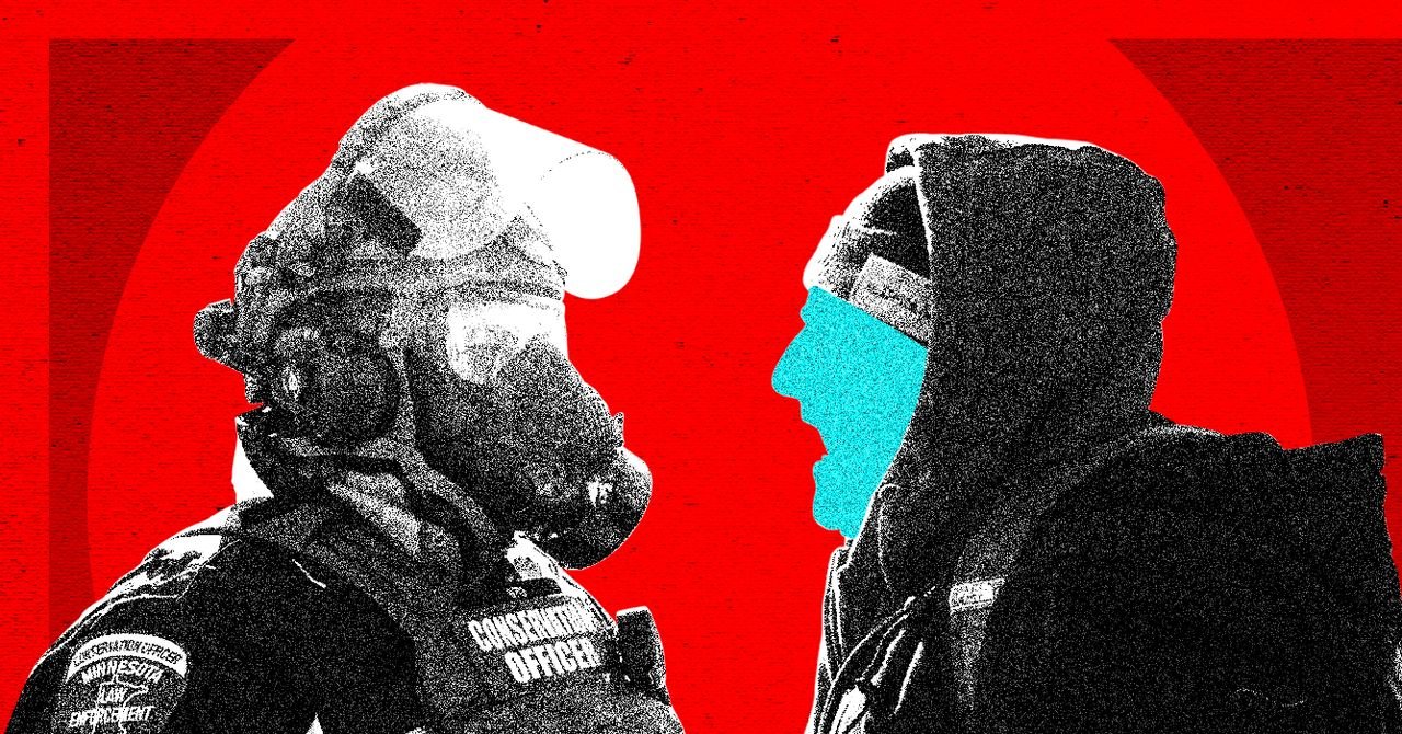 Digital Resistance: How AI-Generated 'Fanfic' Videos Are Challenging ICE Narratives 3 An AI-generated image depicting a fictional confrontation between citizens and masked ICE agents, symbolizing digital resistance.