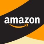 An illustration depicting a large, modern Amazon supercenter with shopping carts and delivery vans outside, reflecting a hybrid retail and fulfillment model.