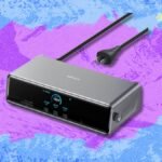 Anker Prime Docking Station with multiple ports and connected devices, illustrating a tidy workspace.