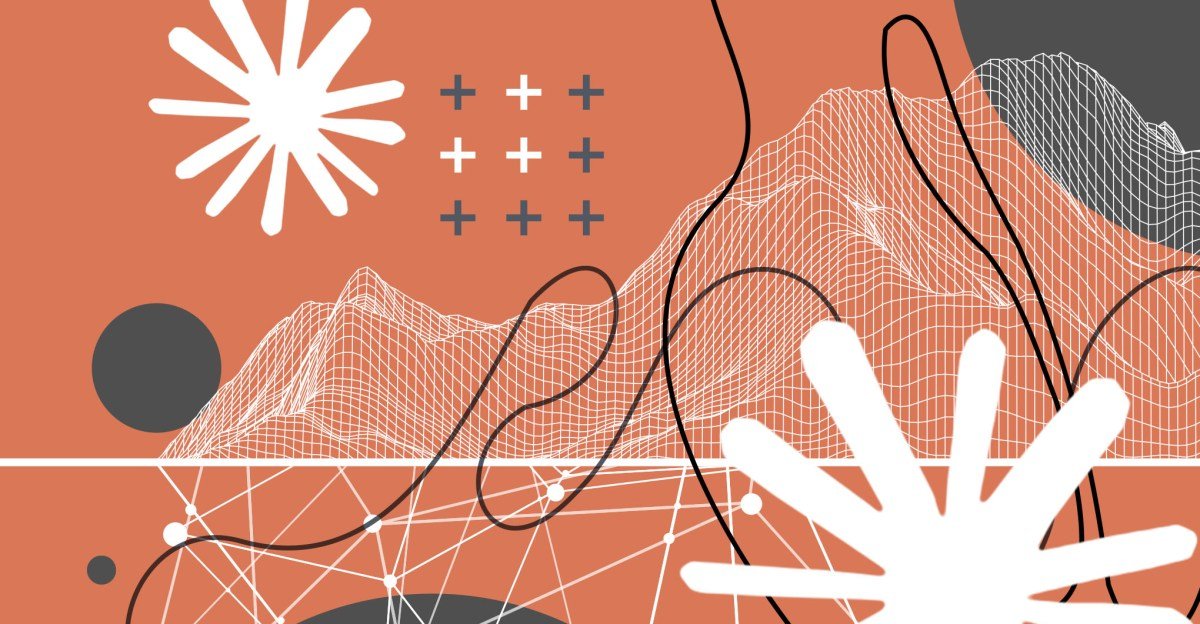 An abstract image representing artificial intelligence and ethical guidelines, possibly with a stylized 'Claude' logo or a constitution document.