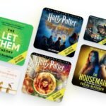 Audible logo with headphones and audiobooks, representing the $3 for three months deal.