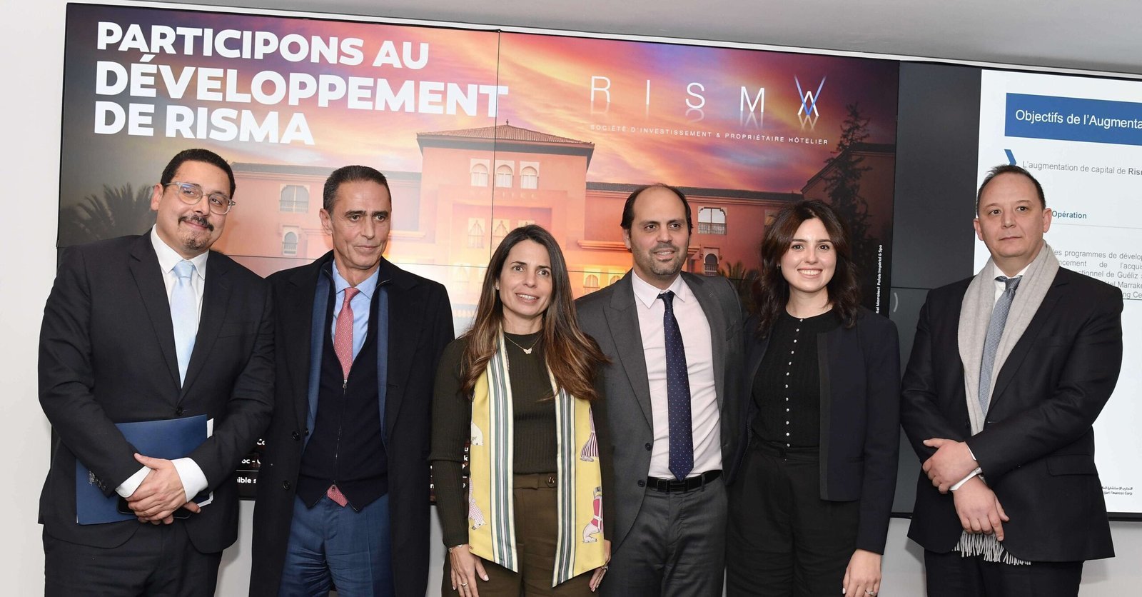 RISMA : Une Augmentation de Capital Stratégique pour Redéfinir l'Avenir du Tourisme Marocain 3 Logo de RISMA et skyline de Casablanca, symbolisant l'investissement dans l'hôtellerie marocaine.