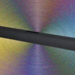 Bluesound Pulse Cinema soundbar with a wraparound fabric grille under a television