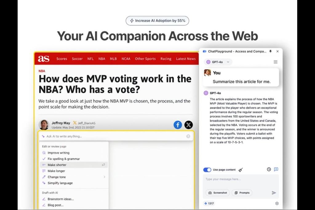 Revolutionize Your Workflow: BrowserCopilot AI Delivers Smart Assistance for Just $29 3 BrowserCopilot AI Chrome extension icon with various AI model logos (ChatGPT, Claude, Gemini) demonstrating seamless integration and productivity.
