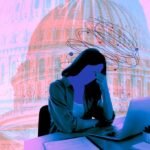 A business leader looking beyond a chaotic news feed to a clear, strategic horizon