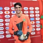 Les joueurs de l'équipe nationale marocaine de football célèbrent leur qualification pour la finale de la CAN-2025.