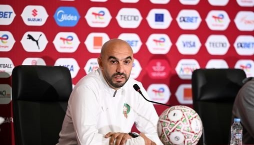 Walid Regragui en conférence de presse avant le match Maroc-Nigeria de la CAN 2025.