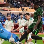 Victor Osimhen célébrant son but décisif pour le Nigeria contre l'Algérie en quart de finale de la CAN 2025.