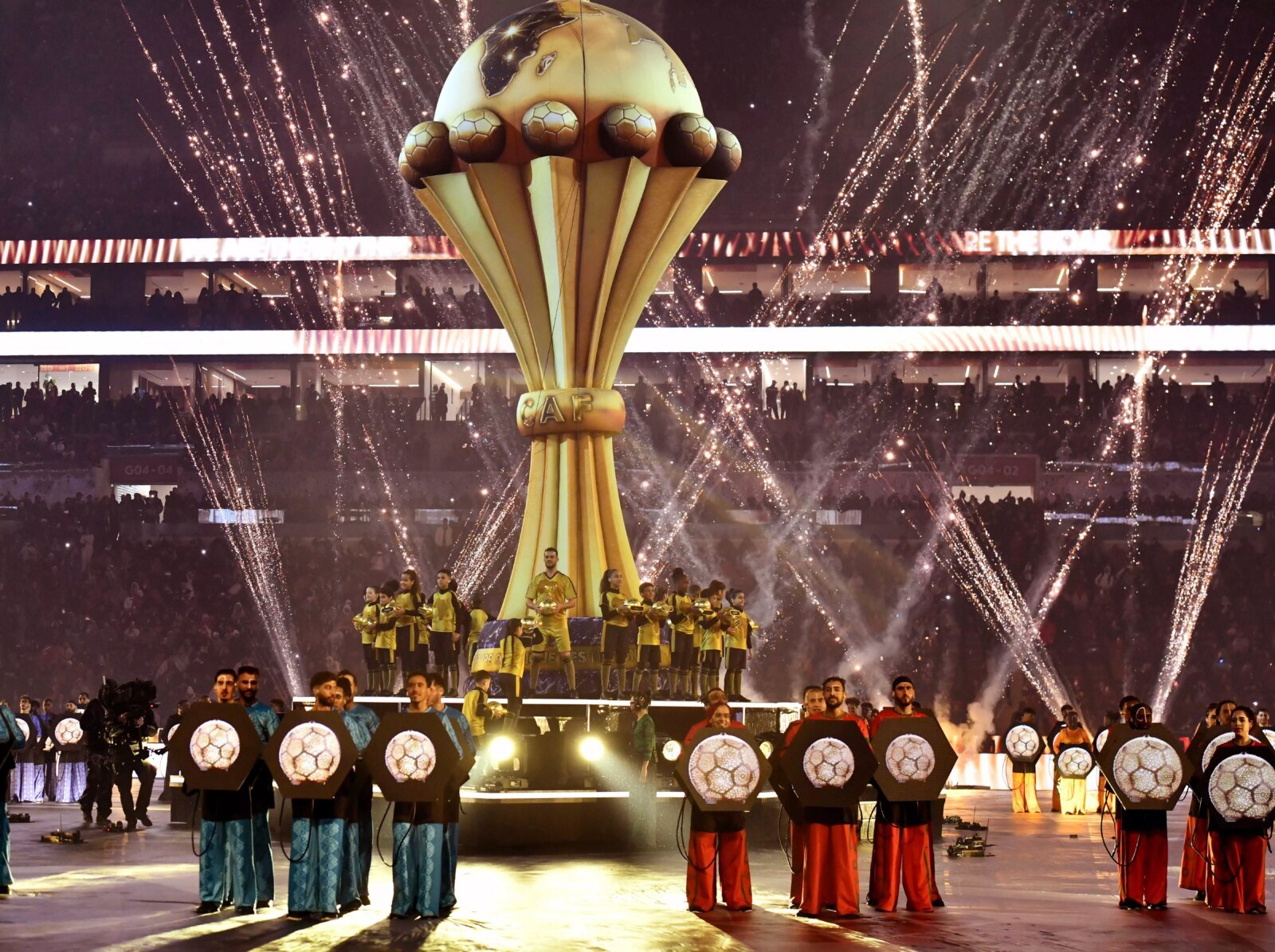 L'équipe du Nigeria en action